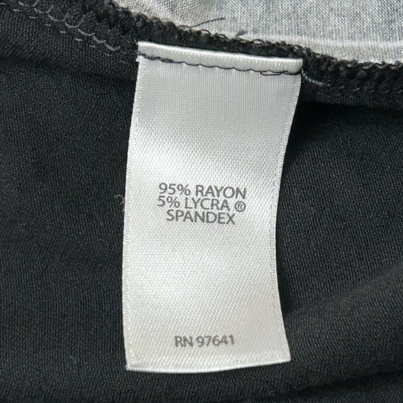 J. Jill Wearever Collection Oversized Split Side Tunic Black Blue/White Stripe - Picture 7 of 12